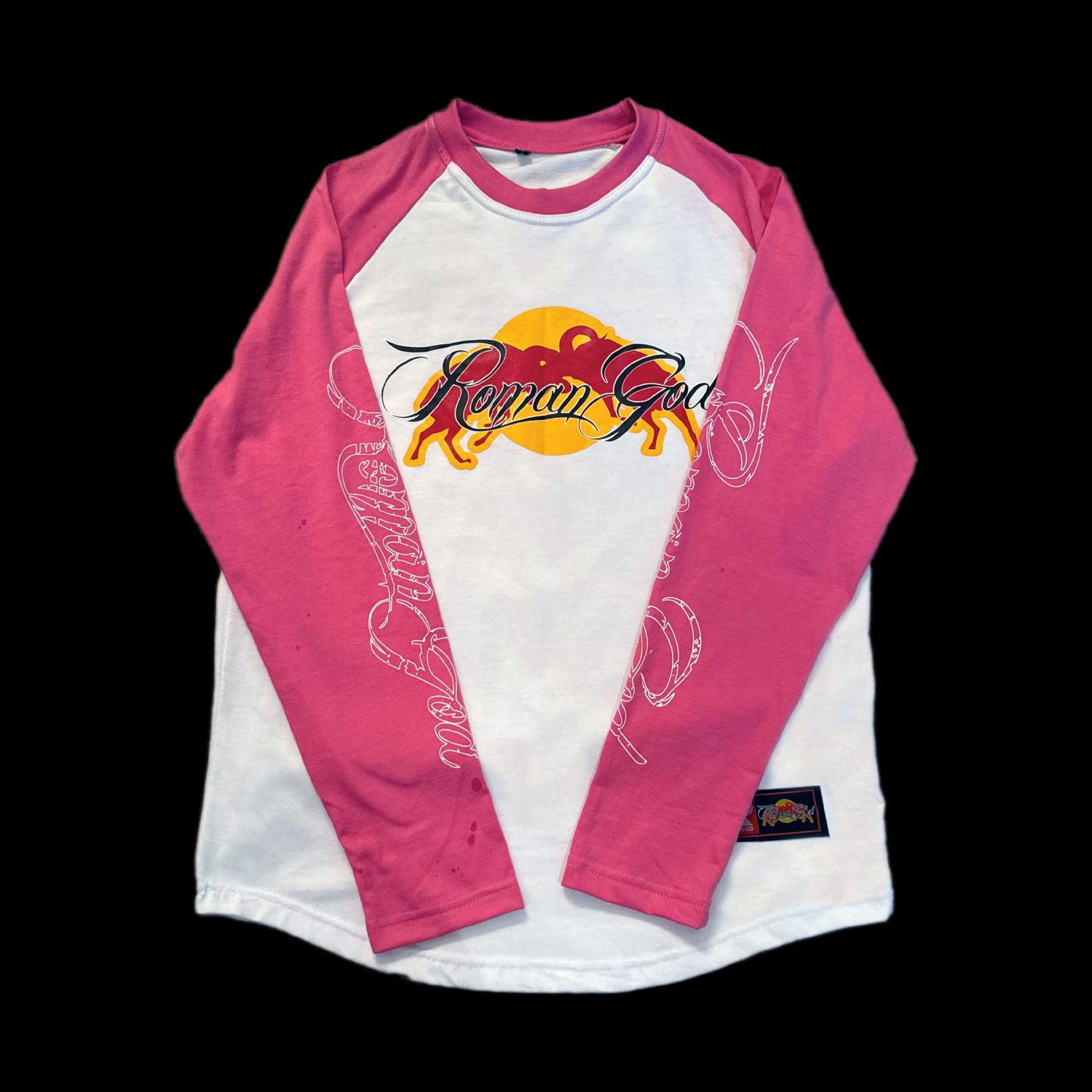 Red-Bull Raglan Longsleeve [White N Pink]